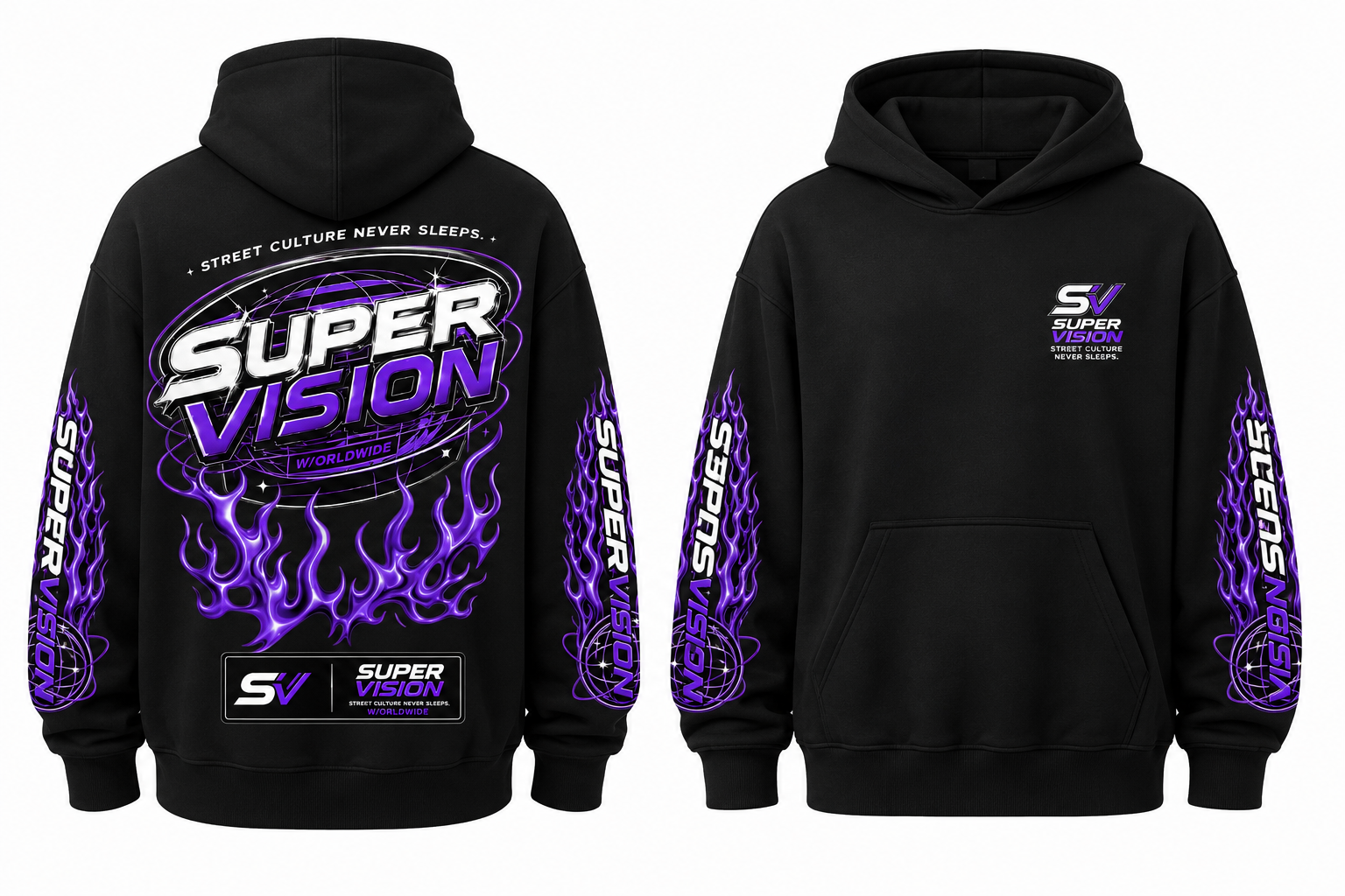 Super vision oversized hoodie