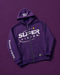 SV Super Vision Zip-Up Hoodie — Purple