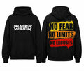 SV Super Vision "No Fear No Limits No Excuses" Hoodie — Black